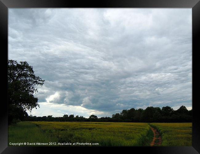 GREY SKIES Framed Print by David Atkinson