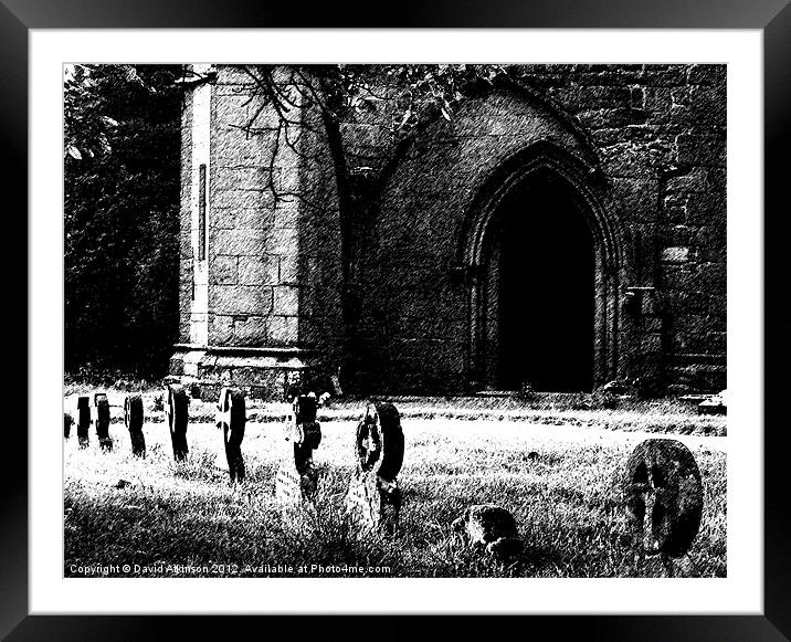 INTO THE DARK Framed Mounted Print by David Atkinson