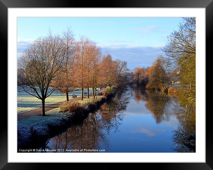 RIVER REFLECTIONS Framed Mounted Print by David Atkinson