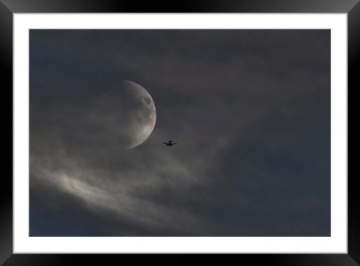 FLY ME TO THE MOON Framed Mounted Print by David Atkinson