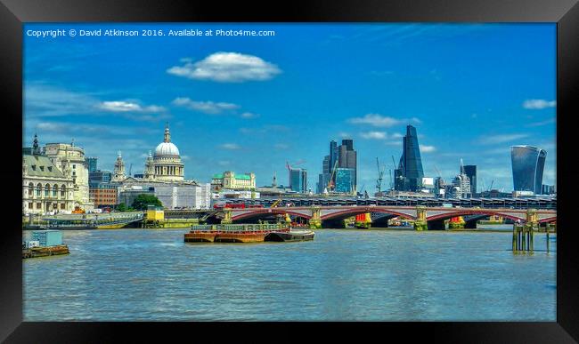 London old and new Framed Print by David Atkinson