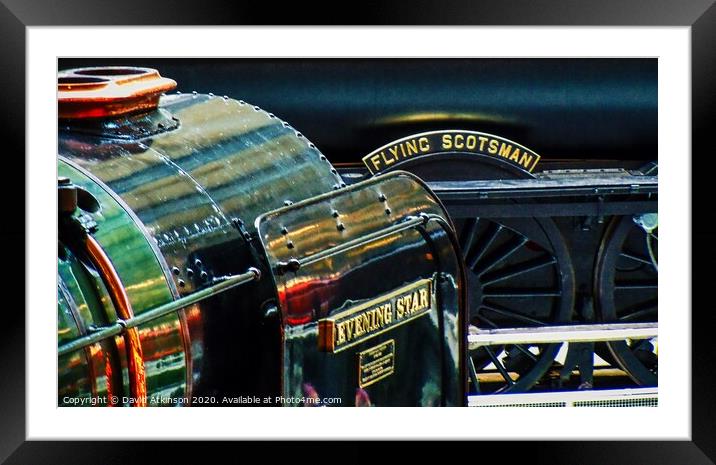 Iconic stream trains Framed Mounted Print by David Atkinson