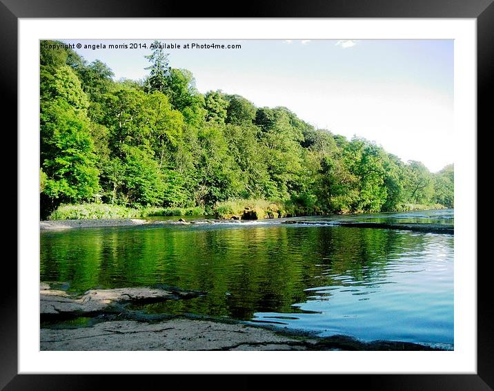  Wetheral Cumbria Framed Mounted Print by angela morris