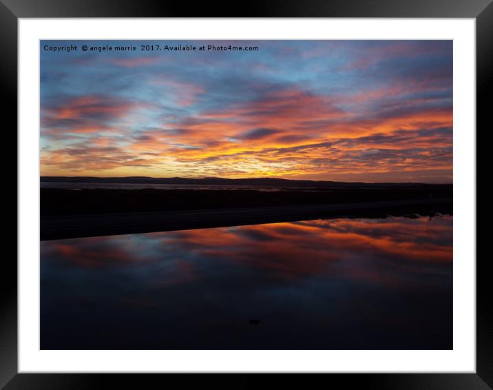 Holy Island of Lindisfarne Northumberland Framed Mounted Print by angela morris