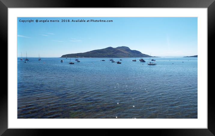 Lamblash Isle of Arran Scotland Framed Mounted Print by angela morris