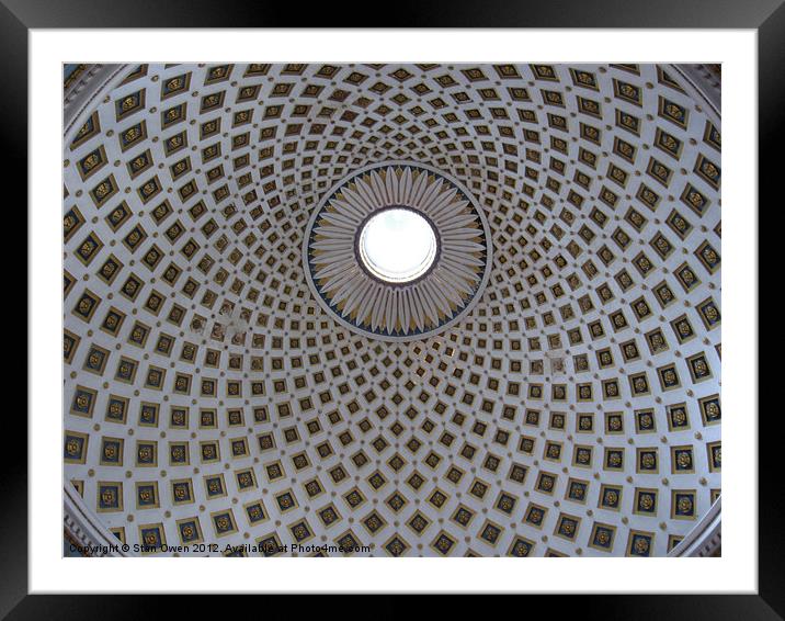 Mosta Dome Framed Mounted Print by Stan Owen