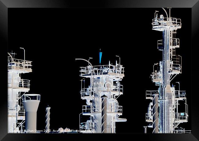 Gas Plant Framed Print by Stan Owen