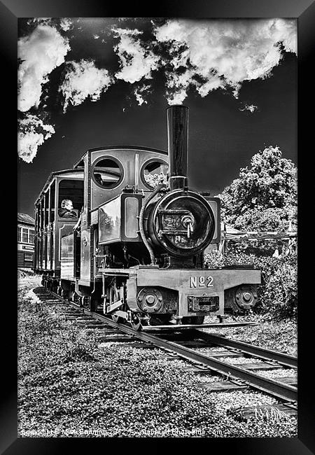 Bressingham train line Framed Print by Mark Bunning