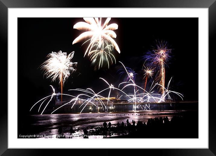 Cromer Fireworks 3 Framed Mounted Print by Mark Bunning