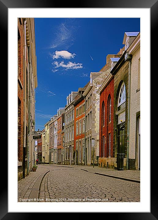 Streets of maastricht Framed Mounted Print by Mark Bunning