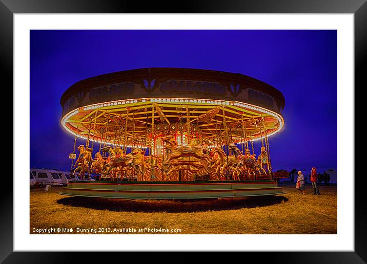 All the fun of the galloper Framed Mounted Print by Mark Bunning