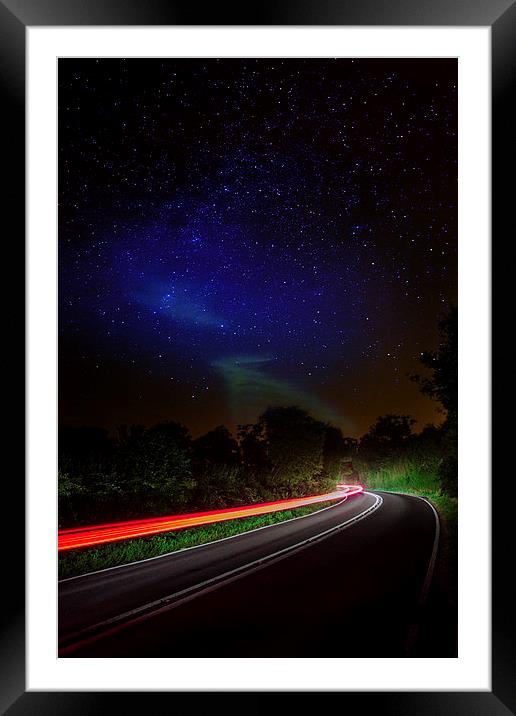 Drive me to the milky way Framed Mounted Print by Mark Bunning