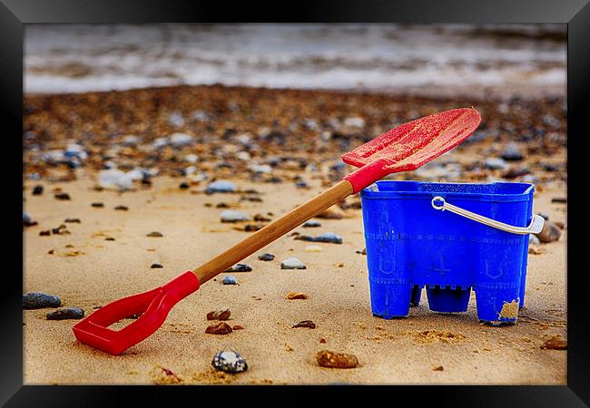 A bucket and spade Framed Print by Mark Bunning