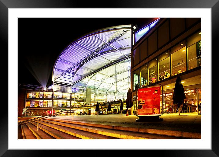 Christmas at the forum Framed Mounted Print by Mark Bunning