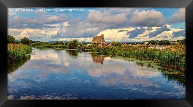 Topsham Lock Cottage Framed Print by Mark Bunning