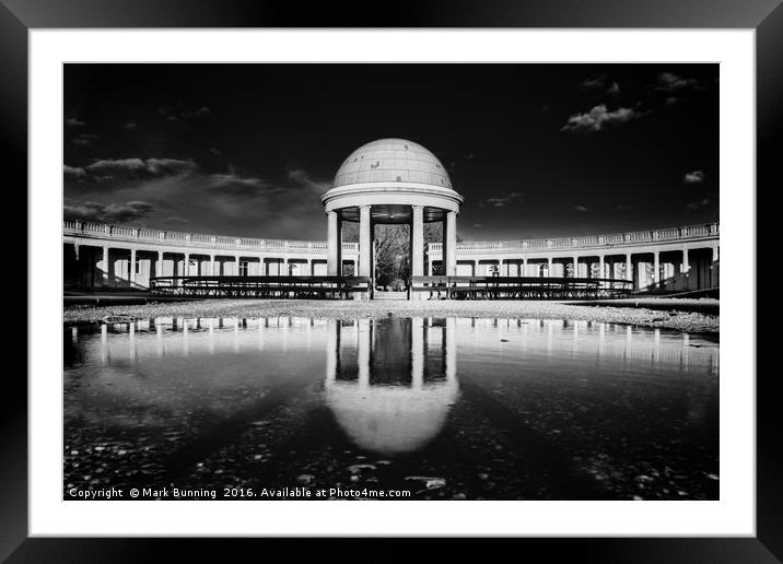 Eaton Park's Bandstand Norwich Framed Mounted Print by Mark Bunning