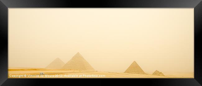 The pyramids Framed Print by Vinicios de Moura