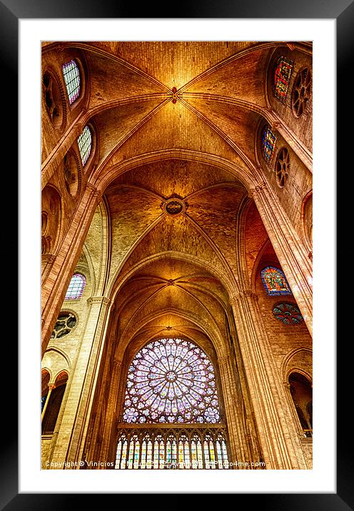 Notredame Interior Framed Mounted Print by Vinicios de Moura