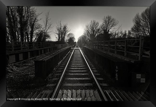 No train is comming Framed Print by Vinicios de Moura