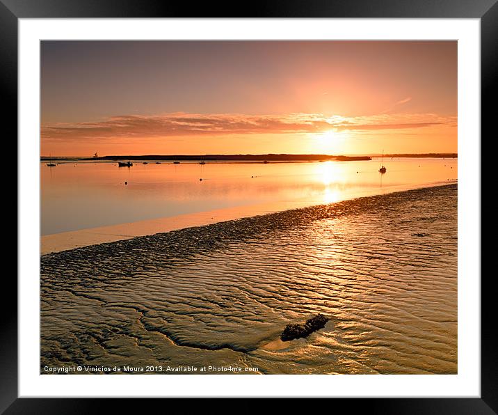 River Medway Sunrise III - Nuclear Explosion Framed Mounted Print by Vinicios de Moura