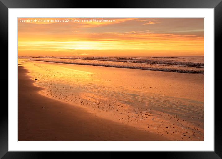 Bojuru Sunrise Framed Mounted Print by Vinicios de Moura