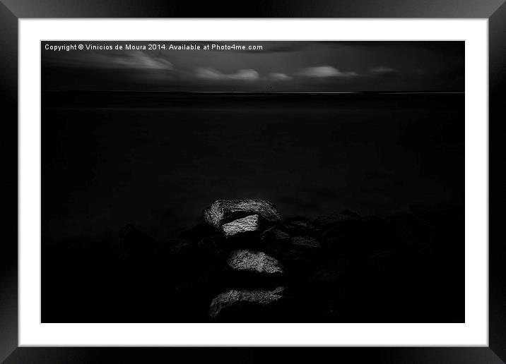 Steps to the Darkness Framed Mounted Print by Vinicios de Moura