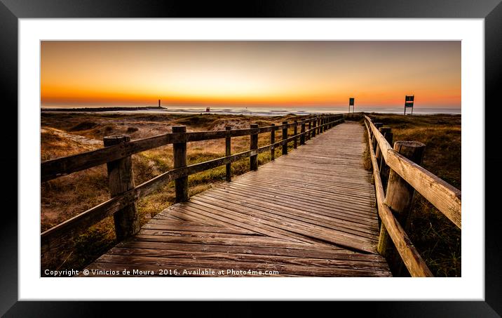 The Sun is Up Framed Mounted Print by Vinicios de Moura