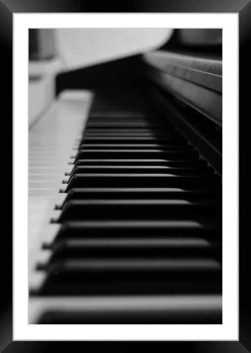 Piano Framed Mounted Print by Frankie Arkell