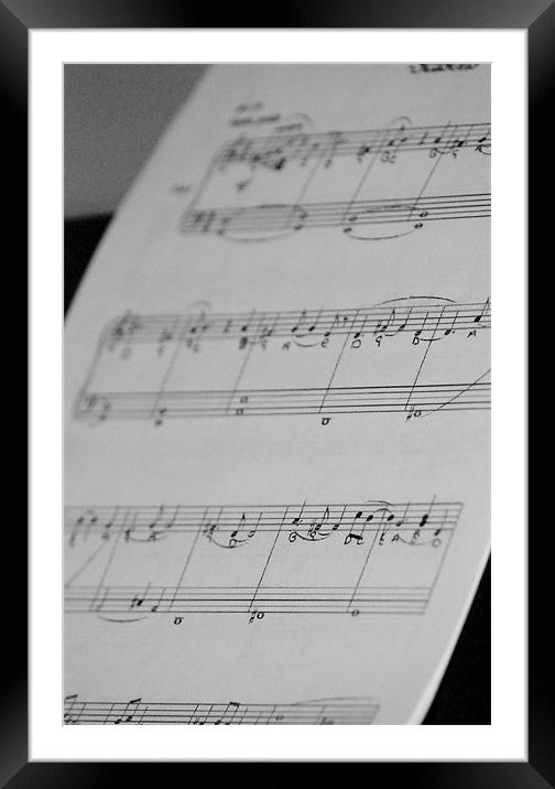 Sheet music Framed Mounted Print by Frankie Arkell