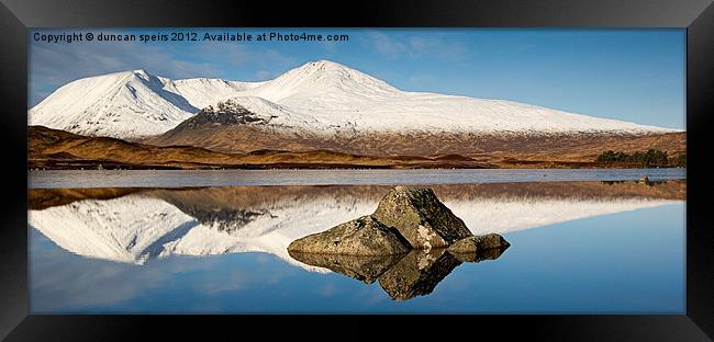 Black mount pano Framed Print by duncan speirs