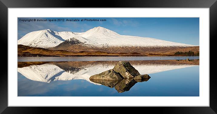 Black mount pano Framed Mounted Print by duncan speirs