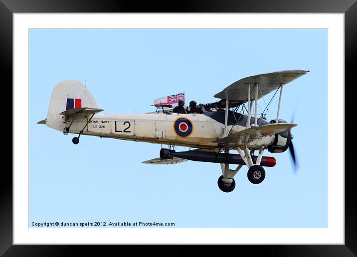 Fairey Swordfish Framed Mounted Print by duncan speirs