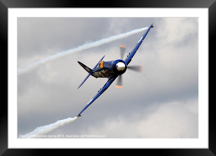 Hawker sea fury Framed Mounted Print by duncan speirs
