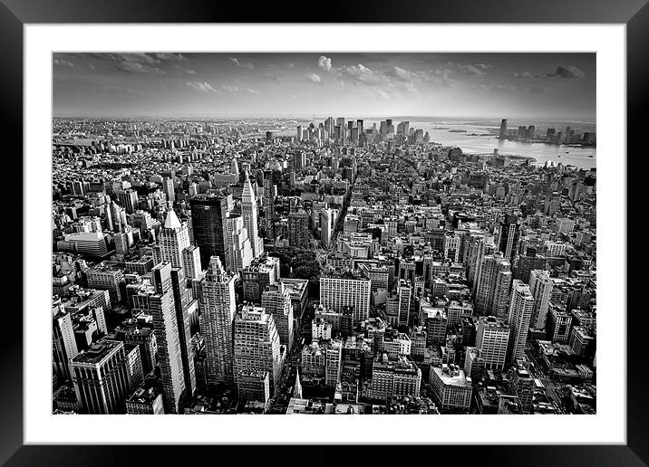 New York Framed Mounted Print by Sam Burton