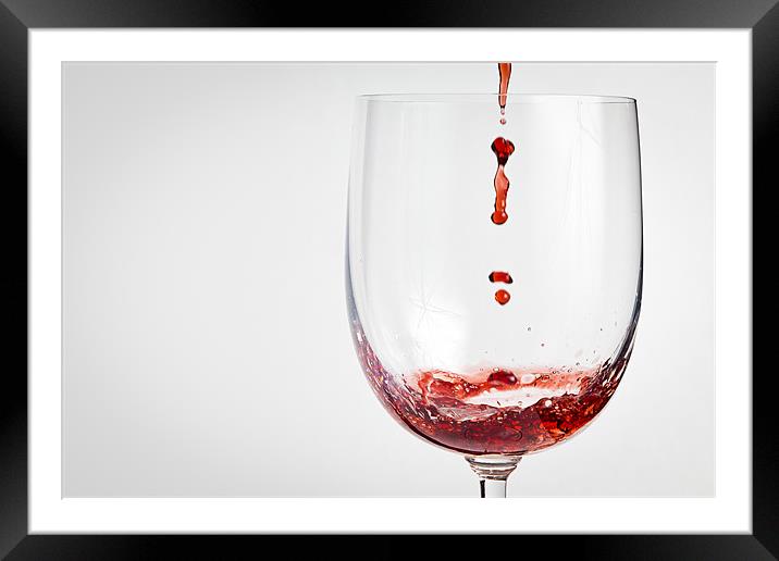 Wine Framed Mounted Print by Sam Burton