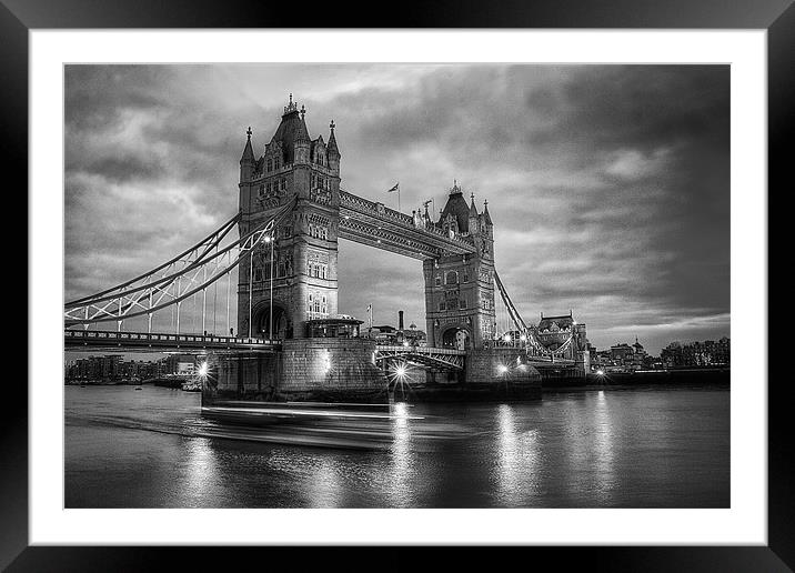 Tower Bridge Framed Mounted Print by Sam Burton