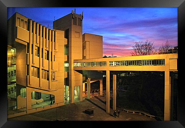  Roger Stevens Building University of Leeds Framed Print by Paul M Baxter