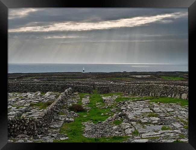 Inisheer Rays Framed Print by Hauke Steinberg