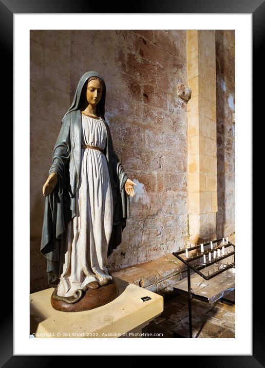 Saint-Avit-Sénieur Virgin  Framed Mounted Print by Jon Short