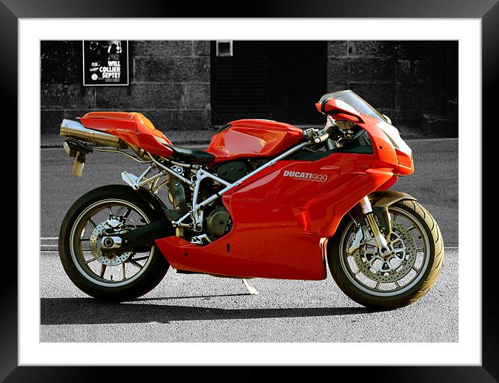 Ducati 999 Testasretta Framed Mounted Print by Jon Short