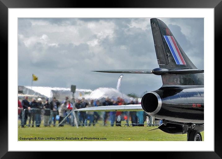 Jet pipe painting Framed Mounted Print by Rick Lindley