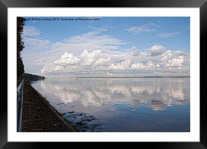 clouds over liverpool Framed Mounted Print by Rick Lindley