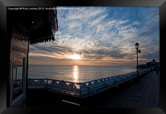 Sunset Blackpool Framed Print by Rick Lindley