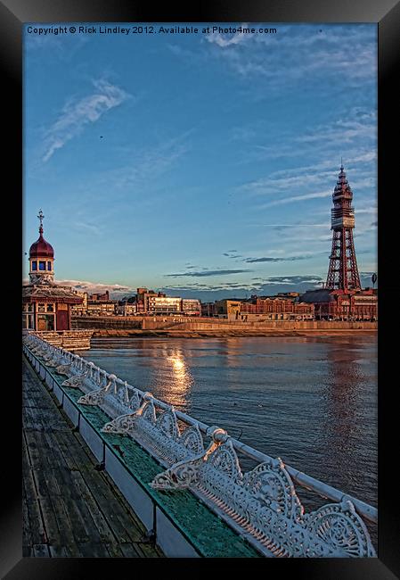 Blackpool Tower Framed Print by Rick Lindley