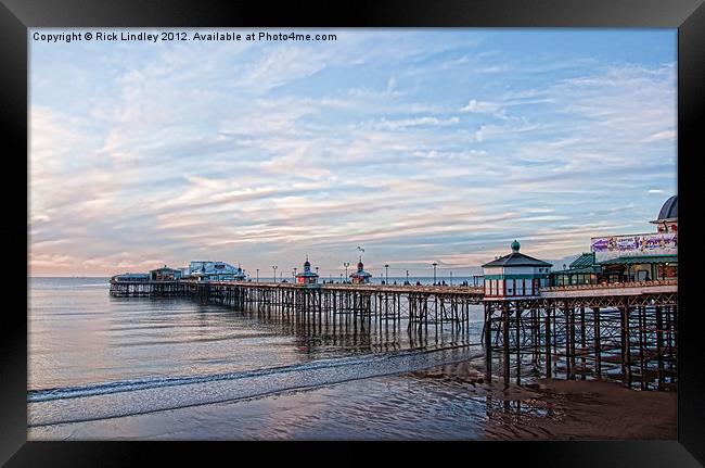 North pier Blackpool Framed Print by Rick Lindley