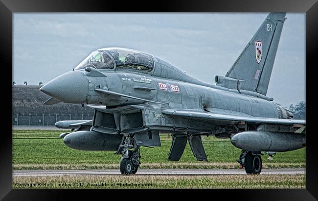 Eurofighter Framed Print by Rick Lindley