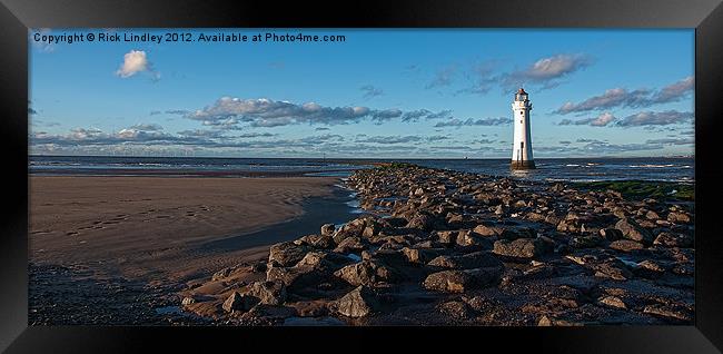 Perch Rock Lighthouse Framed Print by Rick Lindley