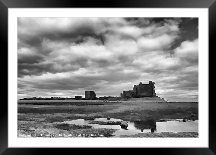 Piel castle Framed Mounted Print by Rick Lindley