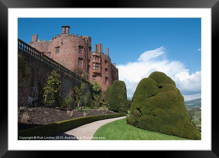 Powis castle Framed Mounted Print by Rick Lindley