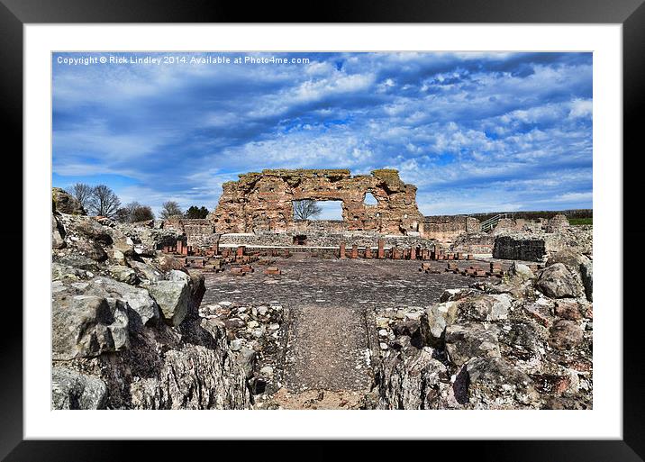 Wroxeter roman city Framed Mounted Print by Rick Lindley